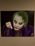 The Joker "Why So Serious" — Original hand-painted Joker Why So Serious DC Comics pop art print by Antonio Adamo
